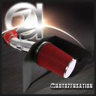 003-cmr12v6rd-014 Autozensation Chevy Camaro Chrome Cold Air Intake Induction Kit Red