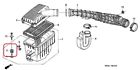 17212-p2j-j00 Honda Rubber Air Cleaner Mounting Genuine