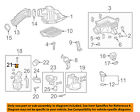 17256reza00 Honda Oem Air Cleaner Bracket