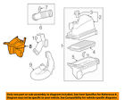 1789322900 Toyota Oem Corolla Air Cleaner Duct Tube Hose