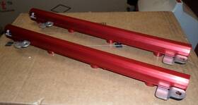 14103 Aeromotive 2004 Ford Mustang 4.6l Billet Aluminum Red Anodized Fuel Rails