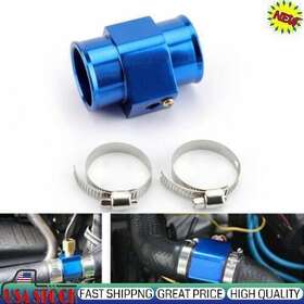 Amotopart C103-070-40mm 40mm Water Temp Temperature Joint Pipe Sensor Gauge Radiator Hose Adapter Blue U