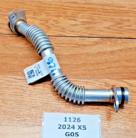 8489594 Bmw 2023-2025 Oem G05 X5 Oil Outlet Tube Supply Line Hose Pipe 17k Miles