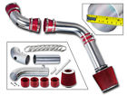 Ci-pt-03rd-a2-l Racing Red Cold Air Intake Kit Filter Chevy Camaro Firebird