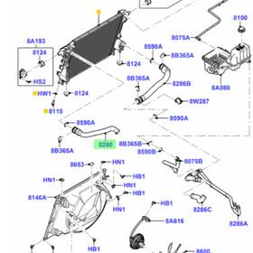 Bc34-8260-ac Ford Bc348260ac 2011 - 2016 F250 F350 Sd 6.2l Oem Gas Radiator Coolant Hose Bc34-8260-ac Ford Bc348260ac 2011 - 2016 F250 F350 Sd 6.2l Oem Gas Radiator Coolant Hose