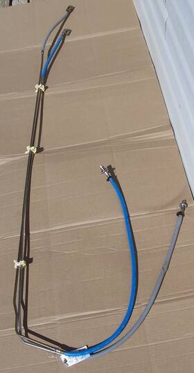 F4ts-9j338-aa Ford 92-97 Obs F250 F350 Crew Cab Gas Fuel Lines Set From Filter Forward Oem