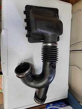 Fl34-98642-cb Ford 2015-2016 F-150 Air Intake Tube With Top Filter Box
