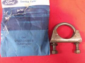 D1az-5a231-b Ford Fomoco Lincoln Mercury Nos 60s 70s 1 3/4 Inch Script Exhaust Pipe Hanger Clamp