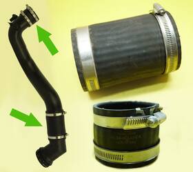 Hl3z-6f073-a Ford 2017-20 F150 18-21 Exp Nav Oem Hoses From Intercooler Pipe Tube-outlet