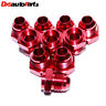 Rdx10-2j080241 Ft An8-one Emusa Male Thread Straight Weld On Flare Aluminum Anodized