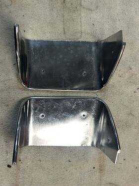 3966544 General Motors 1970 1971 1972 1973 Corvette Rear Exhaust Panel Bezels