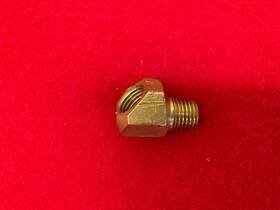 3714763 Gm Oem Corvette Brass Fuel Pump Fitting 45 Degree W Logo 57 58 59 60 62