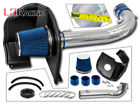 Hi-cd-04bl-20-l Racing Blue Cold Air Intake Kit Heat Shield For Cadillac