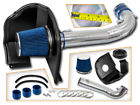 Hi-cd-04bl-3a-l Racing Blue Cold Air Intake Kit Heat Shield For Chevrolet