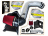 Hi-ch-08rd-a1-l Racing Heat Shield Air Intake Kit Red For Chevrolet Silverado