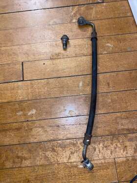 16722-p28-a01 Honda 92-95 Civic Oem Fuel Filter Feed Pipe Hose Line Strainer To Injector Rail Eg