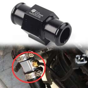 Hukyu 612047724346 Motorcycle Water Temp Temperature Joint Pipe Hose Sensor Gauge Adapter 22mm