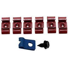 Caf301 Inline Tube Fuel Line Clip Clamp Bracket Kit 5/16 Inch No Return 1964-67 Chevelle El Camino 7pc