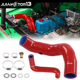 J-01shc3971ard Jijiamotor13 Fit For 1970-1975 Jeep Cj5 Cj6 Red Fuel Hose Pipe Complete Kit 992965 And 992736