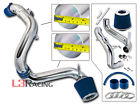 Lci-hd17-bl-a1 Racing Blue Cold Air Intake Kit Filter For Honda Civic