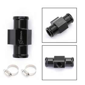Madhornets Rc-236-black 22mm Water Temperature Joint Pipe Sensor Gauge Radiator Hose Adapter Kit Blk Us