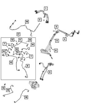 68490025aa Mopar Genuine Fuel Feed To Pump Tube