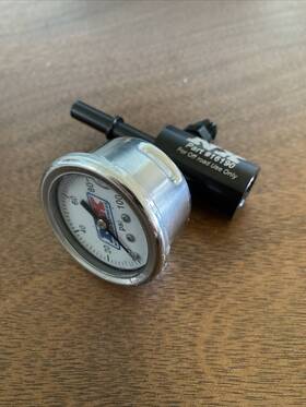 16190 Nitrous Express 15512 Fuel Line Adapter And Pressure Gauge 0-100psi