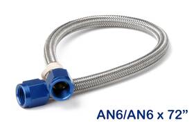 15430nos Nos/nitrous Oxide System Stainless Steel Braided Hose -6an 6-foot Blue