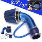 Poa473215 Unbranded Universal Car Blue Cold Air Intake Induction Filter Pipe