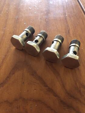 901.100.938.00 Porsche 1966-69 Weber Fuel Line Banjo Bolts 911/911s
