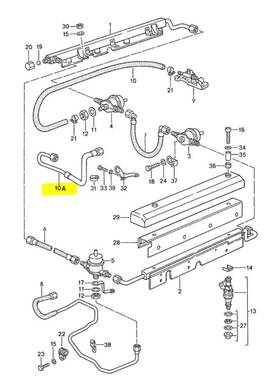 928-110-359-10 Porsche 92811035910 928 Fuel Line Return Regulator - Cooler Rebuilt No Core