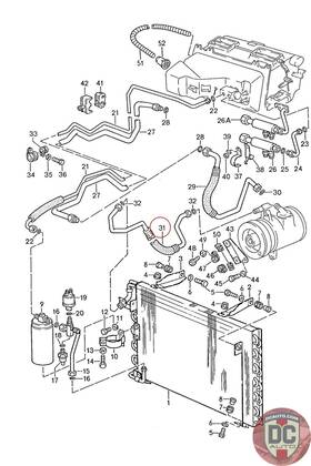 92857309706 Porsche 1987-1989 928 Ac Line
