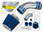 Si-ad-02bl-a2-l Racing Blue Ram Air Intake Kit Dry Cone Filter For