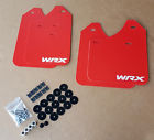 Sr-0207wrx-stmf-red Streetrays Sr Mud Flaps Set Red Hardware Kit Custom Vinyl
