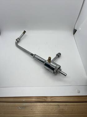 M08100 Summit Racing Holley Carburetor Feed Line Steel Chrome