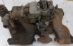Used Oem Gm 347 2BBL Intake Manifold W/ Carburetor 523813 1957 Pontiac (WRM26). Fixed Price $318.71.