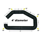 Airaid 100-400 4" Universal Cold Intake Tube U-build-it Kit Multi Angle. Fixed Price $157.99.