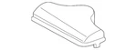 Genuine Volkswagen Inlet Cover 1K0-805-965-M-9B9. Fixed Price $13.68.