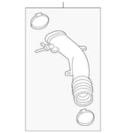 Genuine Ford Engine Air Intake Hose F2GZ-9B659-H. Fixed Price $251.46.