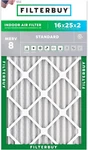 Filterbuy 16X25X2 Pleated Air Filters, Replacement For Hvac Furnace (merv 8). Fixed Price $49.96.