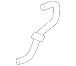 Genuine Volkswagen Upper Hose 1K0-121-063-C. Fixed Price $29.38.