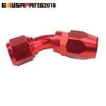 Emusa Red AN12 12AN 45 Degree Fuel Swivel Fitting Hose End Oil Adaptor. Fixed Price $9.89.