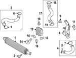 Genuine Audi Upper Press Hose 8R0-145-993. Fixed Price $193.19.