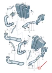 Audi Q7 4L Air Intake Hose, Left, Engine 7L6128628C. Fixed Price $114.71.