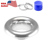 3.5"SILVER Short Ram Air Intake Turbo Horn Aluminum Velocity Stack Silicone Hose. Fixed Price $29.88.