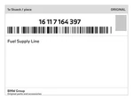 Genuine Bmw Fuel Supply Line 16-11-7-164-397 New. Fixed Price $88.24.