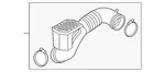 Genuine Hyundai Air Inlet Tube 28130-D9100. Fixed Price $259.28.