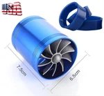 Double Air Intake Turbine Turbo Supercharger Gas Fan 2.5-3.0". Fixed Price $16.81.
