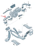 Audi Q5 Fy Front Instrument Panel Left Steering Air Duct 80B819725. Fixed Price $64.80.