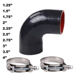 90 Degree Elbow Silicone Hose/intake/intercooler Pipe Turbo Coupler + Clamps. Fixed Price $11.99.